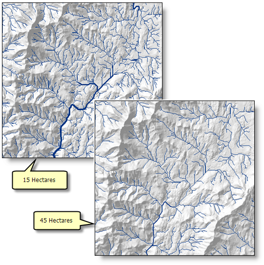 Example outputs of Create Stream Network Example outputs of Create Stream Network